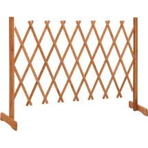 vidaXL Garten-Rankzaun 150 x 80 cm Orange/Holz