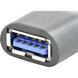 renkforce 4 Port USB 3.0 Aluminium Hub mit USB Type-CTM-Adapter
