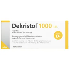 DEKRISTOL 1.000 I.E. Tabletten 100 St