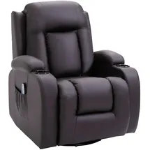Homcom Massagesessel Fernsehsessel mit Wärmefunktion, Liegefunktion,