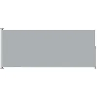 vidaXL Seitenmarkise Ausziehbar 200x500 cm Grau