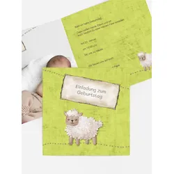 Einladungskarten Geburtstag selbst gestalten mit Spruch und Fotos im Onlinedesigner bei Meine-Kartenmanufaktur.de