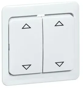 Peha Standard - Wippe Gruppentaster, reinweiß, Symbol AUF und AB