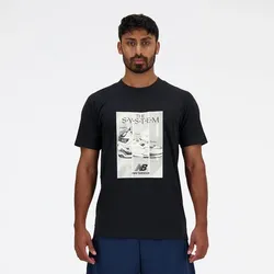 NEW BALANCE Herren Shirt Mens Lifestyle T-Shirt, BK, XL