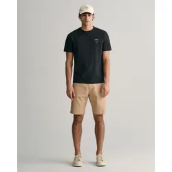 Chinoshorts GANT "Relaxed Fit Chinoshorts", Herren, Gr. 32, N-Gr, beige, Web, Obermaterial: 100% Baumwolle, casual, relaxed fit kniefrei, Hosen