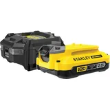 Stanley FATMAX V20 2,0 Ah Akku und 1,25 A Ladegerät Starter-Set, 18 V, SFMCB10D1-QW