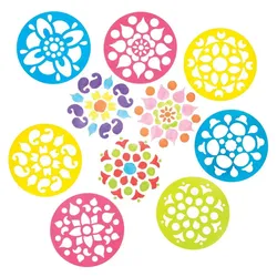 Rangoli Schablonen (pro Set 8) Bastelmaterial