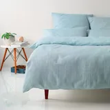 ELEGANTE Pure Leinen Pastellgrün 40 x 80 cm + 80 x 80 cm