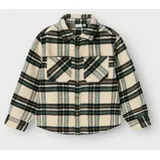 NAME IT Jacke Hemd-Look Regular Fit Webware in Sand | Gr.: 122/128