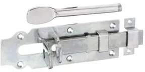 GAH Alberts Schlossriegel gerade verzinkt, L 160mm Stahl, goldgelb, galv.verz.