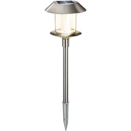 esotec Solarleuchte Edelstahl H38cm 1 Stück Silber
