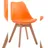 Kunstleder orange/natura