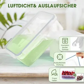 yashe Frischhaltedose transparent 1 l 8-teiliges Set