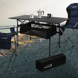 Hauki Campingtisch Faltbar Schwarz