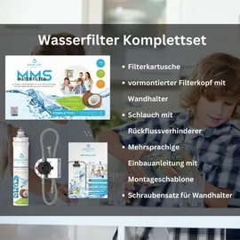 AQUARIUS pro life ® - Trinkwasserfilter für die Küche - ultra feine 0,1 Mikron Porengröße - innovatives 3-stufiges Filtersystem inkl. Aktivkoh...