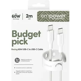 Panzer Glass PanzerGlass empower 60W USB-C to USB-C Cable USB 2.0 2M White