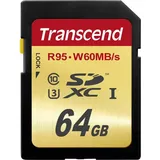 Transcend SDXC 64GB Class 10 95MB/s UHS-I U3