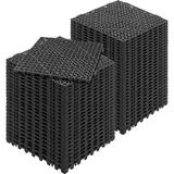 Vevor Ineinandergreifende Fliesen Schwarz 30 x 30 cm 55 St.