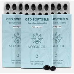 3FÜR2 Nordic Öl CBD Kapseln (960mg) 3x60 Stück
