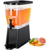 Vevor Getränkespender, 11 L Wasserspender Getränkespender für Partys, Saftspender aus Kunststoff mit Standhahndeckel, Eistee-Limonadensaft-Wasserspender, für Restaurants, Hotels, Partys usw.
