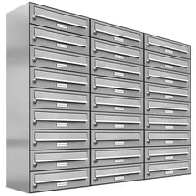 AL Briefkastensysteme AL 27 Fach Edelstahl