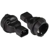 Good Connections GC PA-1402S - Netzadapter, Kaltgerätestecker, Typ F schwarz