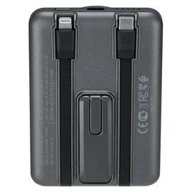RivaCase® Rivacase VA2607 5000 mAh, 22.50 W, 19.25 Wh), Powerbank, Schwarz, Grau