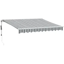 vidaXL Markise Automatisch Anthrazit & Weiß 300x250 cm