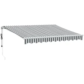 vidaXL Markise Automatisch Anthrazit & Weiß 300x250 cm