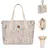 KIKKABOO Wickeltasche Florence Wickelunterlage, Reißverschluss, Flaschentaschen beige