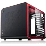 RAIJINTEK Metis Evo TG (Mini-ITX), PC Gehäuse, Schwarz, Transparent, Rot