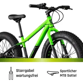 Galano Fatman 4.0 24 Zoll schwarz/neongrün
