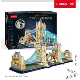 Cubic Fun CUBICFUN Beleuchtetes 3D-Puzzle Tower Bridge 222 Teile