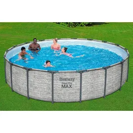 BESTWAY Steel Pro MAX Frame Pool 549 x 122 cm steinwandoptik