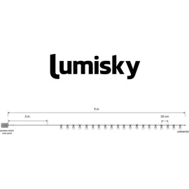 Lumi Jardin LED-Lichterkette Plastik 8,7 m Transparent