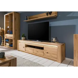MASSIVMOEBEL24.DE KENT TV-Lowboard 223x40x53 cm Beige Holz