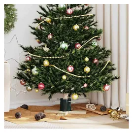 vidaXL Weihnachtsbaumständer Grün 50 x 50 x 16 cm Massives Kiefernholz