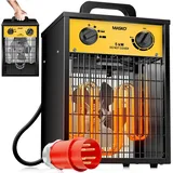Masko Elektroheizer 5 kW gelb