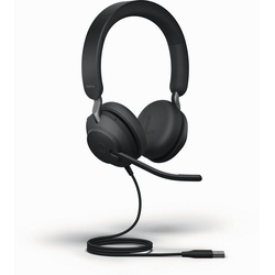 Jabra Evolve2 40 SE UC Kopfhörer (Noise-Cancelling, USB-A Stereo) schwarz