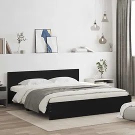 vidaXL 160 x 200 cm Schwarz