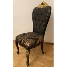 Casa Padrino Esszimmerstuhl Barock schwarz/gold