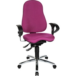Bürostuhl TOPSTAR "Sitness 10", lila, Sitzfläche: 100% Polypropylen, Stühle
