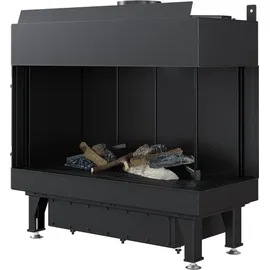 Kratki LEO 70 Gaskamin Stahl Schwarz