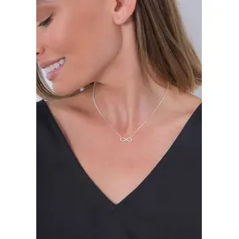Elli DIAMONDS Halskette Infinity Pure Diamant 925 Silber weiß