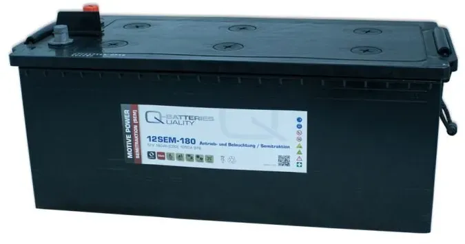 Q-Batteries 12SEM-180 12V 180Ah Semitraktionsbatterie