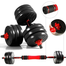 CCLIFE Hanteln Set 2er Kurzhanteln verstellbar 30 kg schwarz