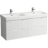 Laufen Juna Waschtischunterbau, 4 Schubladen, inklusive Ordnungssystem, zu H814968, 1269x446x515mm, H4115541092601, Farbe: weiß matt