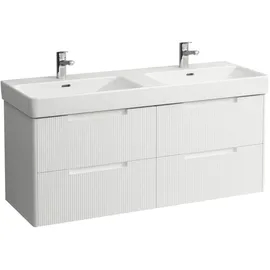Laufen Juna Waschtischunterbau, 4 Schubladen, inklusive Ordnungssystem, zu H814968, 1269x446x515mm, H4115541092601, Farbe: weiß matt