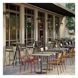 Essentials Infinity Klapptisch 70 x 70 x 109 cm Schwarz/Weiß