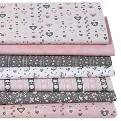 Patchwork- und Quiltpaket "Trachten", grau/rosa